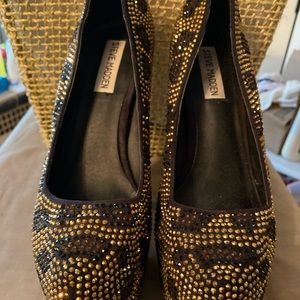 🌐Platform Leopard bejeweled Steve Madden 8.5